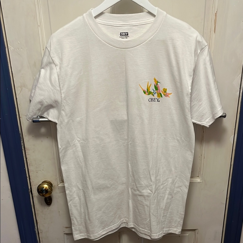 Obey White Graphic T-Shirt for Men